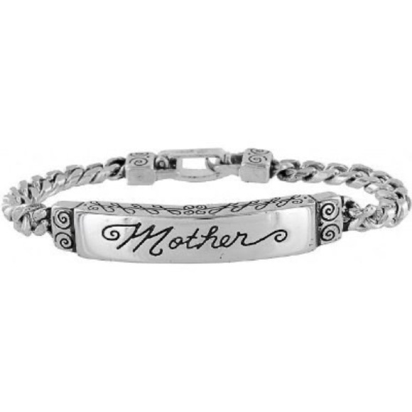 Brighton Jewelry - BRIGHTON vintage‎ “Mother” etched silver ID style link bracelet